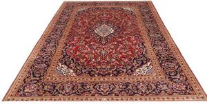 Tappeto Ardakan Medaglione Floreale Rosso Blu Scuro 200x295 Cm