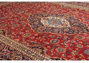 Tappeto Ardakan Medaglione Floreale Rosso Blu Scuro 245x370 Cm