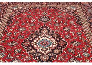 Tappeto Ardakan Medaglione Floreale Rosso Blu Scuro 296x398 Cm