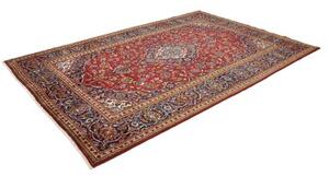 Tappeto Ardakan Medaglione Floreale Rosso Blu Scuro 200x303 Cm