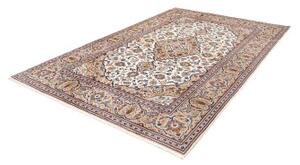 Tappeto Kashan Medaglione Floreale Avorio Blu 200x300 Cm
