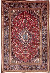 Tappeto Ardakan Medaglione Floreale Rosso Blu Scuro 200x303 Cm