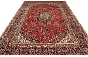 Tappeto Ardakan Medaglione Floreale Rosso Blu Scuro 245x370 Cm