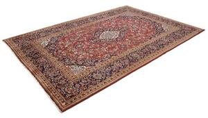 Tappeto Ardakan Medaglione Floreale Rosso Blu Scuro 200x295 Cm