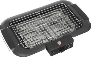 Griglia elettrica da tavolo, con temperatura regolabile, costruzione resistente, colore nero