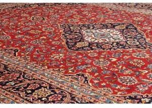 Tappeto Ardakan Medaglione Floreale Rosso Blu Scuro 245x380 Cm
