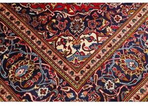 Tappeto Ardakan Medaglione Floreale Rosso Blu Scuro 200x303 Cm