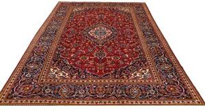 Tappeto Ardakan Medaglione Floreale Rosso Blu Scuro 200x303 Cm