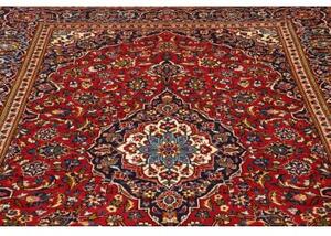 Tappeto Ardakan Medaglione Floreale Rosso Blu Scuro 200x303 Cm