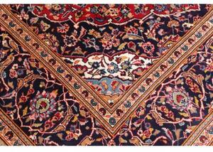Tappeto Ardakan Medaglione Floreale Rosso Blu Scuro 200x295 Cm
