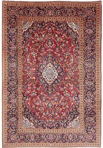 Tappeto Ardakan Medaglione Floreale Rosso Blu Scuro 200x295 Cm