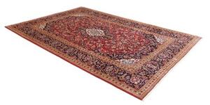 Tappeto Ardakan Medaglione Floreale Rosso Blu Scuro 200x295 Cm