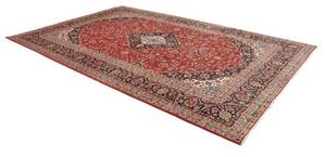 Tappeto Ardakan Medaglione Floreale Rosso Blu Scuro 245x380 Cm