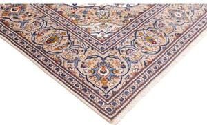 Tappeto Kashan Medaglione Floreale Avorio Blu 200x300 Cm