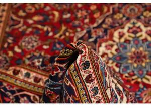 Tappeto Ardakan Medaglione Floreale Rosso Blu Scuro 200x303 Cm