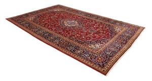 Tappeto Ardakan Medaglione Floreale Rosso Blu Scuro 200x303 Cm