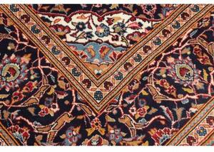 Tappeto Ardakan Medaglione Floreale Rosso Blu Scuro 200x295 Cm