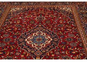 Tappeto Ardakan Medaglione Floreale Rosso Blu Scuro 200x303 Cm