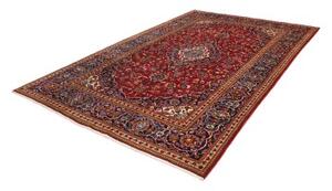 Tappeto Ardakan Medaglione Floreale Rosso Blu Scuro 200x303 Cm