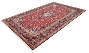 Tappeto Ardakan Medaglione Floreale Rosso Blu Scuro 296x398 Cm