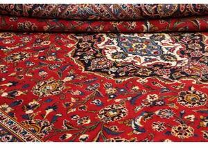 Tappeto Ardakan Medaglione Floreale Rosso Blu Scuro 305x380 Cm