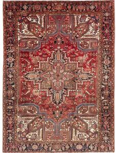 Tappeto Gorawan Stilizzato Rosso Ruggine Nero Carbone 215x292 Cm