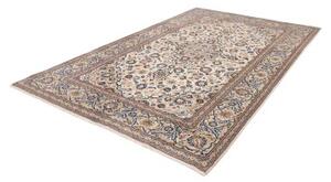 Tappeto Kashan Medaglione Floreale Avorio Blu Cobalto 200x301 Cm