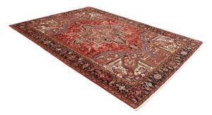 Tappeto Gorawan Stilizzato Rosso Ruggine Nero Carbone 215x292 Cm