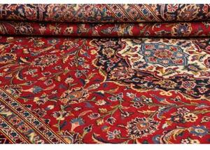 Tappeto Ardakan Medaglione Floreale Rosso Blu Scuro 260x358 Cm