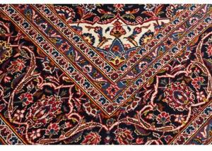 Tappeto Ardakan Medaglione Floreale Rosso Blu Scuro 305x380 Cm