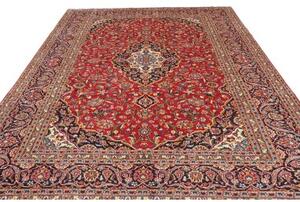 Tappeto Ardakan Medaglione Floreale Rosso Blu Scuro 260x358 Cm