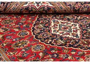 Tappeto Ardakan Medaglione Floreale Rosso Blu Scuro 205x304 Cm