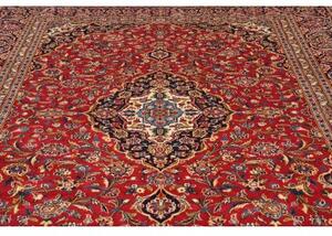 Tappeto Ardakan Medaglione Floreale Rosso Blu Scuro 260x358 Cm