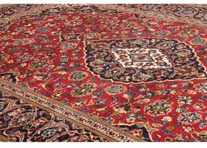 Tappeto Ardakan Medaglione Floreale Rosso Blu Scuro 205x304 Cm