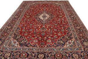 Tappeto Ardakan Medaglione Floreale Rosso Blu Scuro 268x396 Cm