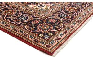 Tappeto Ardakan Medaglione Floreale Rosso Blu Scuro 205x304 Cm