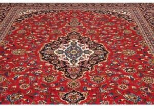 Tappeto Ardakan Medaglione Floreale Rosso Blu Scuro 305x380 Cm