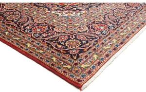 Tappeto Ardakan Medaglione Floreale Rosso Blu Scuro 260x358 Cm