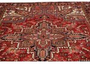 Tappeto Gorawan Stilizzato Rosso Ruggine Nero Carbone 215x292 Cm