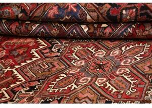 Tappeto Gorawan Stilizzato Rosso Ruggine Nero Carbone 215x292 Cm
