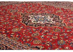 Tappeto Ardakan Medaglione Floreale Rosso Blu Scuro 305x380 Cm