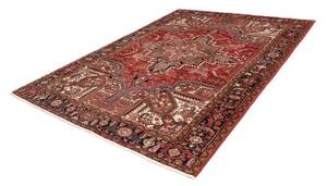 Tappeto Gorawan Stilizzato Rosso Ruggine Nero Carbone 215x292 Cm