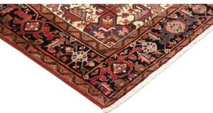 Tappeto Gorawan Stilizzato Rosso Ruggine Nero Carbone 215x292 Cm