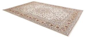 Tappeto Kashan Medaglione Floreale Avorio Rosso 240x348 Cm
