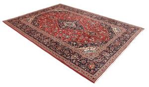 Tappeto Ardakan Medaglione Floreale Rosso Blu Scuro 208x295 Cm