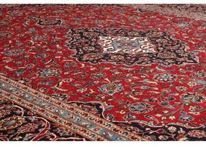 Tappeto Ardakan Medaglione Floreale Rosso Blu Scuro 293x402 Cm