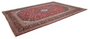 Tappeto Ardakan Medaglione Floreale Rosso Blu Scuro 293x402 Cm