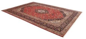 Tappeto Ardakan Medaglione Floreale Rosso Blu Scuro 250x355 Cm