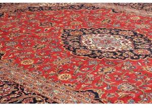 Tappeto Ardakan Medaglione Floreale Rosso Blu Scuro 250x355 Cm