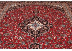 Tappeto Ardakan Medaglione Floreale Rosso Blu Scuro 293x402 Cm